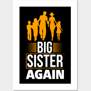 Big Sister Again T Shirt For Women Posters and Art